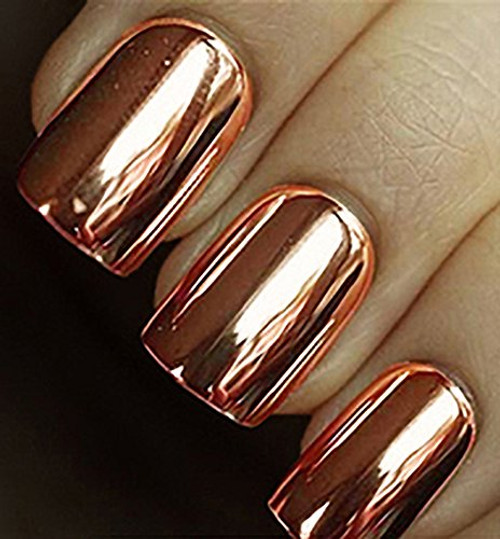 Minx Nails  Copper Chrome  Nail Wrap