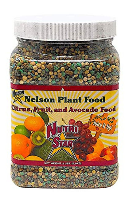 Nelson Citrus Fruit and Avocado Tree Plant Food In Ground Container Patio Grown Granular Fertilizer NutriStar 12 10 10  2 LB