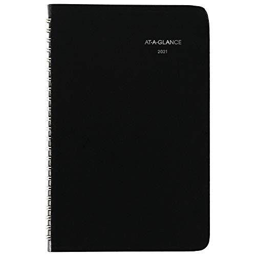 2021 Weekly Appointment Book   Planner by AT A GLANCE  5 1 2  x 8 1 2   Small  Tabbed Telephone Address Pages  DayMinder  Black G2100021