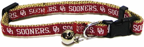 Pets First Collegiate Pet Accessories  Cat Collar  Oklahoma Sooners  One Size