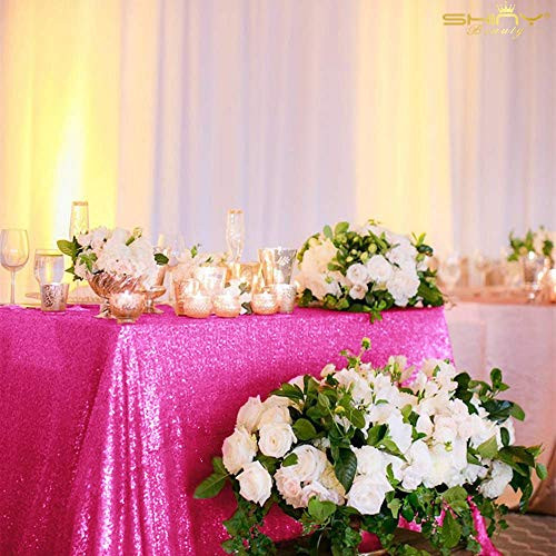Rectangle Tablecloth Sequin Tablecloth 50  x80   Christmas Vinyl Tablecloth Fuchsia Sequin Tablecloth Linen Tablecloth 50x80 Inch Hot Pink Glitter Tea Party Tablecloth