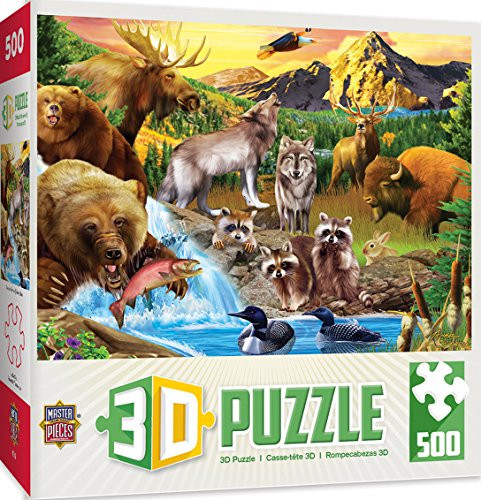 MasterPieces Lenticular Call of the Wild Jigsaw Puzzle, Art by Howard Robinson, 500-Piece