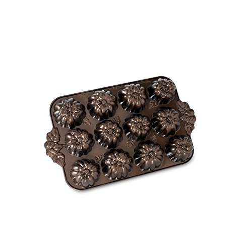Nordic Ware Pumpkin Patch Muffin Pan, Bronze