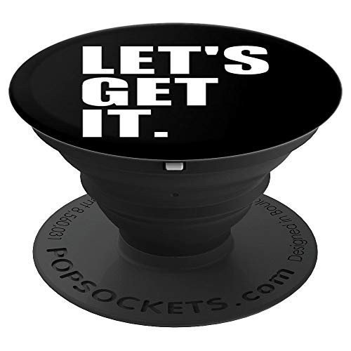 Let s Get It Motivation Fitness Gym Workout Hard Run PopSockets Grip and Stand for Phones and Tablets