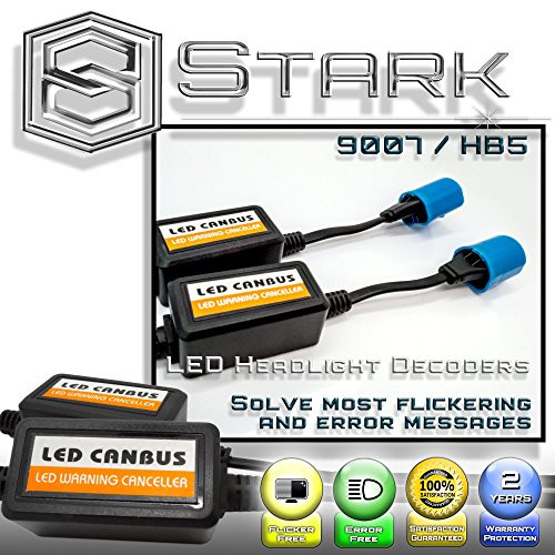 PAIR LED Conversion Kit Headlight Canbus Error Free Anti Flickering Resistor Decoder   9007 HB5