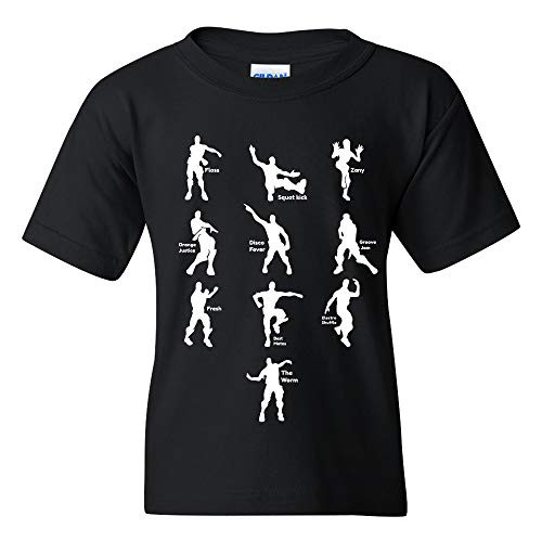 UGP Campus Apparel Emote Dances   Funny Youth T Shirt   X Large   Black