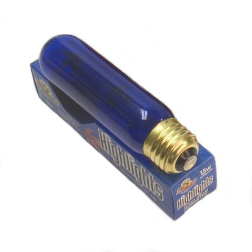 Zoo Med Laboratories AZMHLB15 15 Watt Highlights Incandescent Bulb  Blue