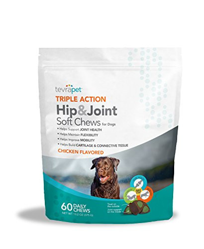 TevraPet Triple Action Hip   Joint Soft Chews  60 daily chews  13 2 oz
