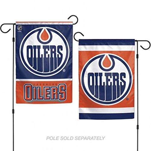 WinCraft NHL Edmonton Oilers Flag12x18 Garden Style 2 Sided Flag  Team Colors  One Size