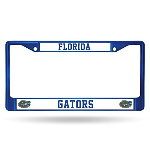 NCAA Rico Industries Standard Chrome License Plate Frame  Florida Gators NCAA Rico Industries Standard Chrome License Plate Frame  Florida Gators