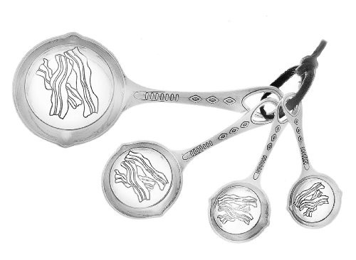 Ganz Studio 101 4-Piece Measuring Spoon, Bacon