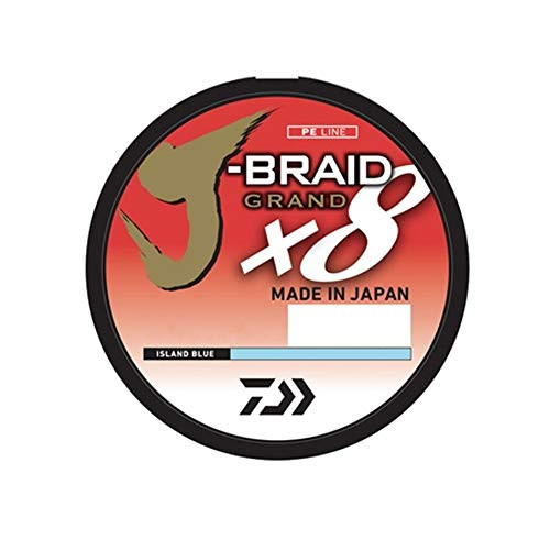 Daiwa JBGD8U6 150GL J Braid X8 Grand Braided Line  150 Yards  6 Lbs Tested 003  Diameter  Light Gray