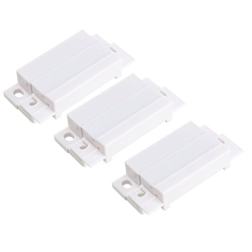 uxcell 3pcs MC 31 Surface Mount Wired NO NC Door Contact Sensor Alarm Magnetic Reed Switch White