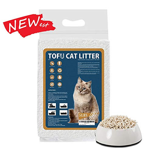 Joyi Cat Litter  100 Nature Premium Bean dregs   Corn Cob Litter  Clumping Litter Formula for Multiple Cats 5lb