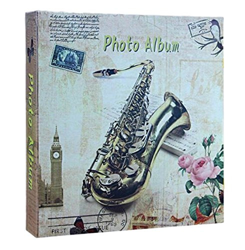 WEI LONG Photo Album Hold 200 Pockets  4 x 6  Photos   Sax