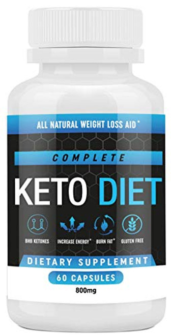 Keto Diet Pills   Weight Loss Fat Burner Supplement for Men and Women   Carb Blocker   Appetite Suppressant Formulated to Compliment a Ketogenic Diet   60 Capsules