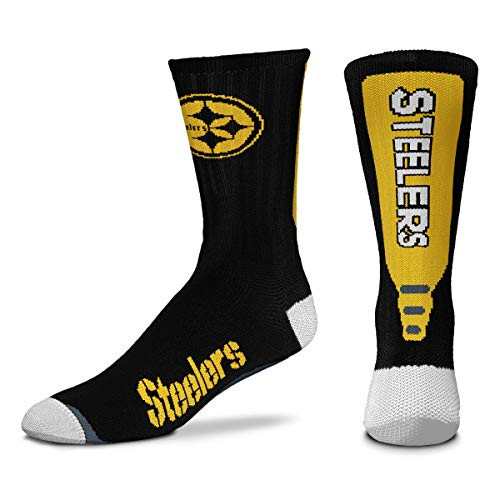 For Bare Feet   NFL Jump Key Black Socks  Pittsburgh Steelers  Medium  5 10