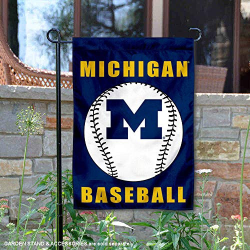 Michigan Wolverines Baseball Garden Flag and Yard Banner