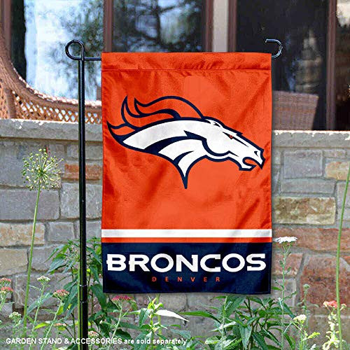 WinCraft Denver Broncos Double Sided Garden Flag