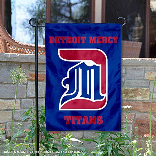 College Flags   Banners Co  Detroit Mercy Titans Garden Flag