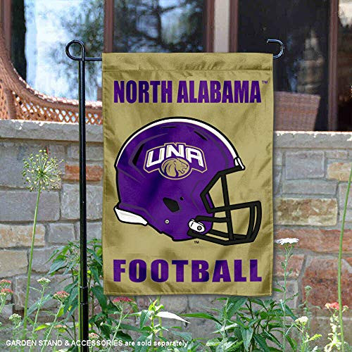College Flags   Banners Co  North Alabama Lions Football Helmet Garden Yard Flag