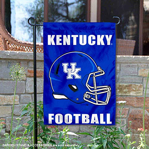 College Flags   Banners Co  University of Kentucky Football Helmet Garden Flag