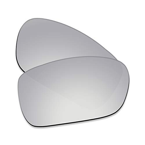 Premium Polarized Replacement Lenses Compatible with Oakley TwoFace OO9189 Sunglass   Silver Chrome