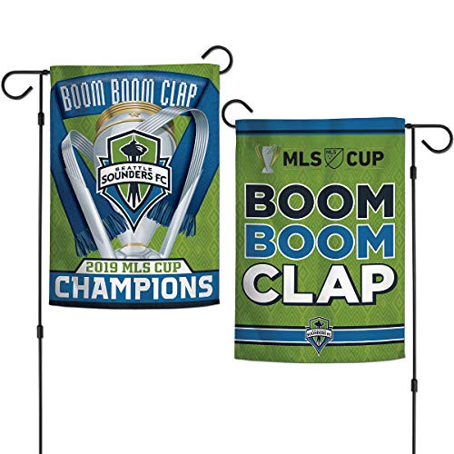 WinCraft Seattle Sounders 2019 Champions Double Sided Garden Flag
