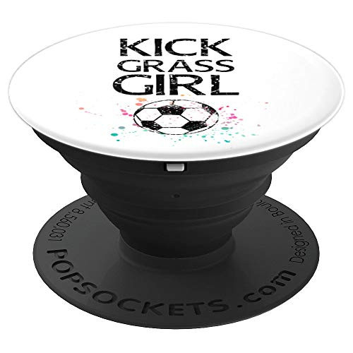 Funny Kick Grass Girl Soccer Goalie Defender Player Gift PopSockets Grip and Stand for Phones and Tablets Funny Kick Grass Girl Soccer Goalie Defender Player Gift PopSockets Grip and Stand for Phones and Tablets