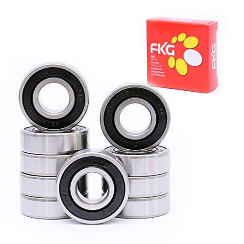 FKG 6203 2RS 17x40x12mm Deep Groove Ball Bearing Double Rubber Seal Bearings Pre Lubricated 10 Pcs FKG 6203 2RS 17x40x12mm Deep Groove Ball Bearing Double Rubber Seal Bearings Pre Lubricated 10 Pcs