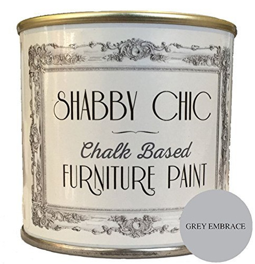 Shabby Chic Furniture Chalk Paint  Chalk Based Furniture and Craft Paint for Home Decor  DIY Projects  Wood Furniture   Chalked Interior Paints with Rustic Matte Finish   250ml   Grey Embrace