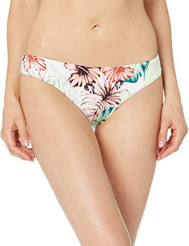 Bikini Lab Junior s Cinched Back Hipster Pant Bikini Bottom  White  M