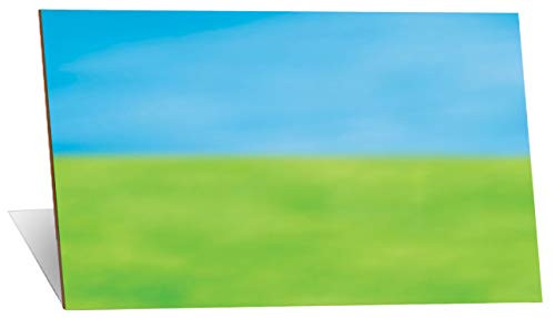 Little Folk Visuals Small Mounted Flannel Board, Blue/Green