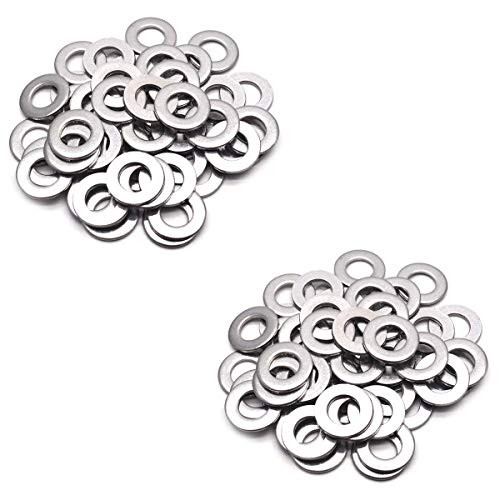 M12 Stainless Flat Finish Washer 0 9  OD  100pcs   18 8  304  Stainless Steel  M12