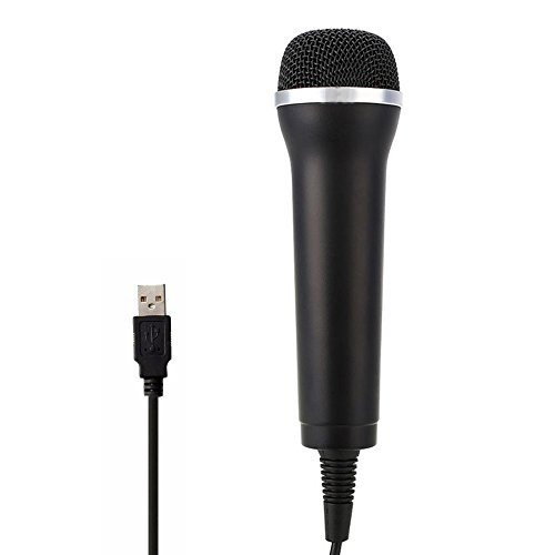 Jadebones USB Universal Karaoke Mic Microphone for PS3 Wii Xbox360 PS4 Xbox One PC