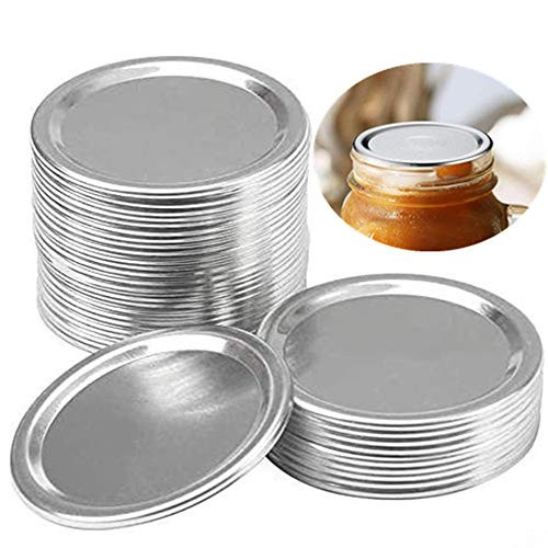 24 Pcs Regular Mouth Canning Lids  Lids for Mason Jar Canning Lids ?Split Type Lids Leak Proof and Silver Secure Canning Jar Caps  70mm