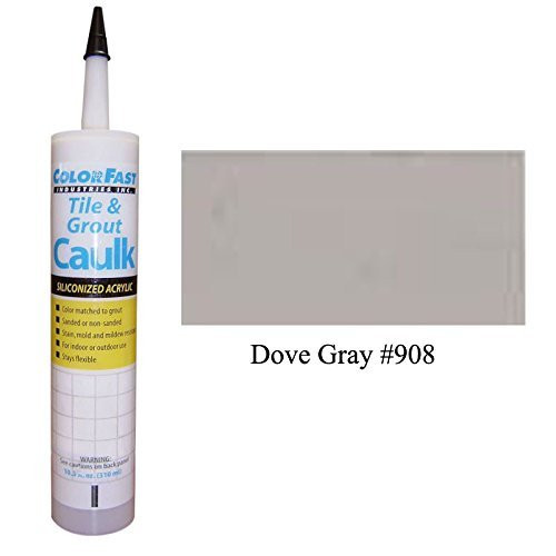 TEC Color Matched Caulk by Colorfast  Sanded   908 Dove Gray