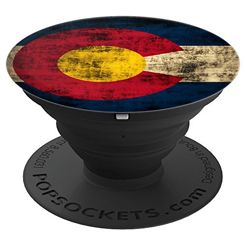 Colorado Flag Rustic Retro PopSockets Grip and Stand for Phones and Tablets