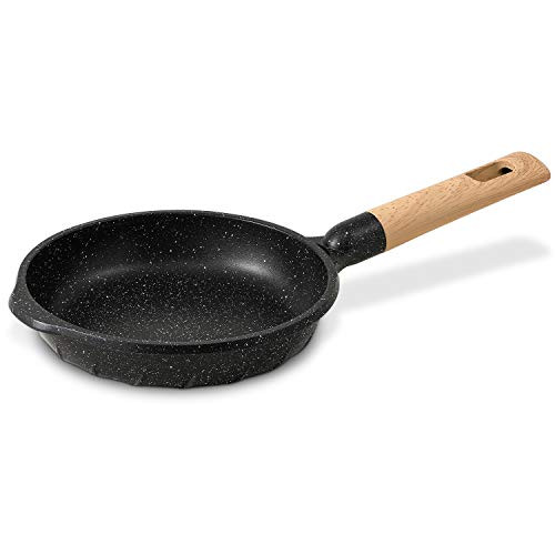Nonstick Frying Pan 100 PFOA Free Cookware Induction Skillet Fry Pan 7 9 Inch   Black