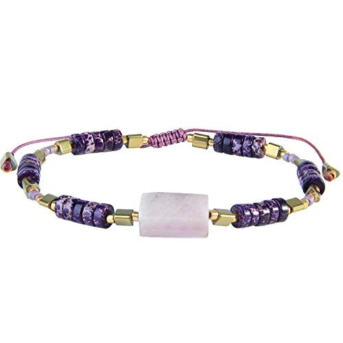 KELITCH Seed Beaded Friendship Bracelets Thin Rope Bracelets Women New Fashion Handmade Jewelry  Purple 6G