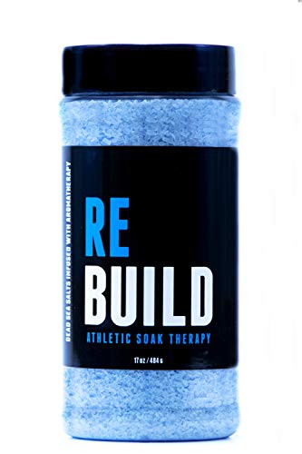 Rebuild Athletic Soak Therapy  17 Oz  Foot Bath  Hot Tub  Spa Aromatherapy Salt Fragrance for Soaking Aches   Pains