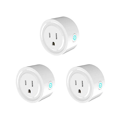 Smart Socket Mini Smart Plug Wifi Socket Remote Control Devices From Anywhere With Smart Phone, Compatible With Alexa, Wireless Smart Timing Socket KING2PRO 3-Pack