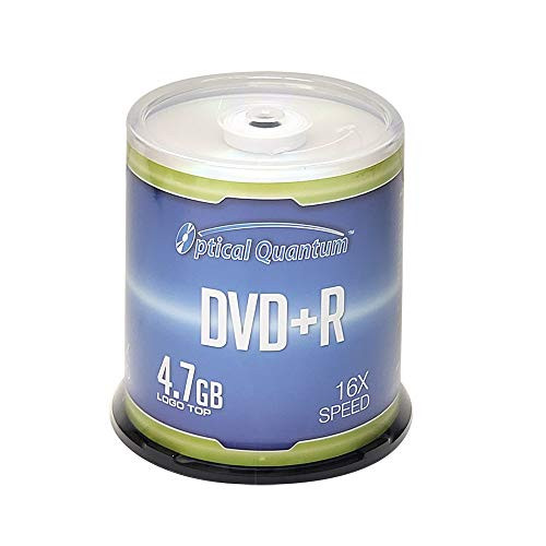 Optical Quantum DVD R 4 7GB 16x Recordable Media Disc   100 Spindle  FFP  OQDPR16LT BX