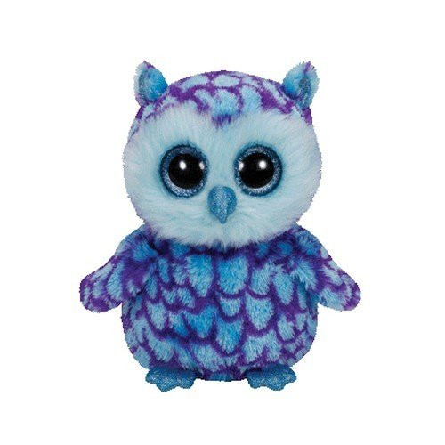 Ty Beanie Boos Oscar The Blue/Purple Owl Plush