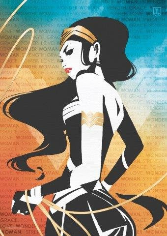 SDCC 2017 Exclusive DC Justice League Wonder Woman MightyPrint Wall Art Next Generation Premium Poster