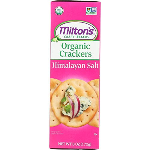 Miltons Organic Crackers  Himalayan Salt   Healthy and Wholesome Multi Pack Non GMO Baked Crackers  Pack of 3  6 Ounces