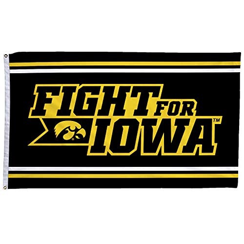 LEMOISTARS Iowa Hawkeyes University Large College Banner Flag with Grommets