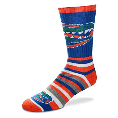 For Bare Feet NCAA Lotta Stripe Men s Crew Socks Florida Gators For Bare Feet NCAA Lotta Stripe Men s Crew Socks Florida Gators
