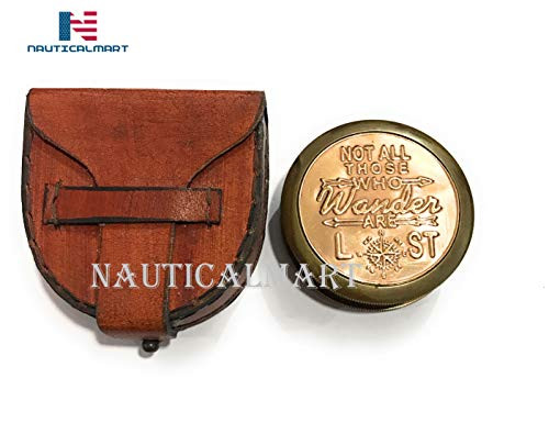 Brass Nautical Not All Those Who Wander are Lost Magnetic Compass Graduation Confirmation Day Gift Compass Marine Antique Replica Vintage Magnetic Direction Antique Compass Brass Nautical Not All Those Who Wander are Lost Magnetic Compass Graduation Confirmation Day Gift Compass Marine Antique Replica Vintage Magnetic Direction Antique Compass