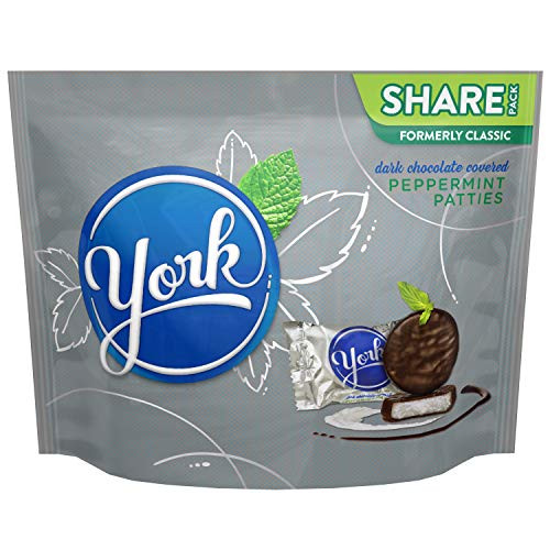 YORK Dark Chocolate Peppermint Patties Candy Miniatures 10 1 Ounces YORK Dark Chocolate Peppermint Patties Candy Miniatures 10 1 Ounces